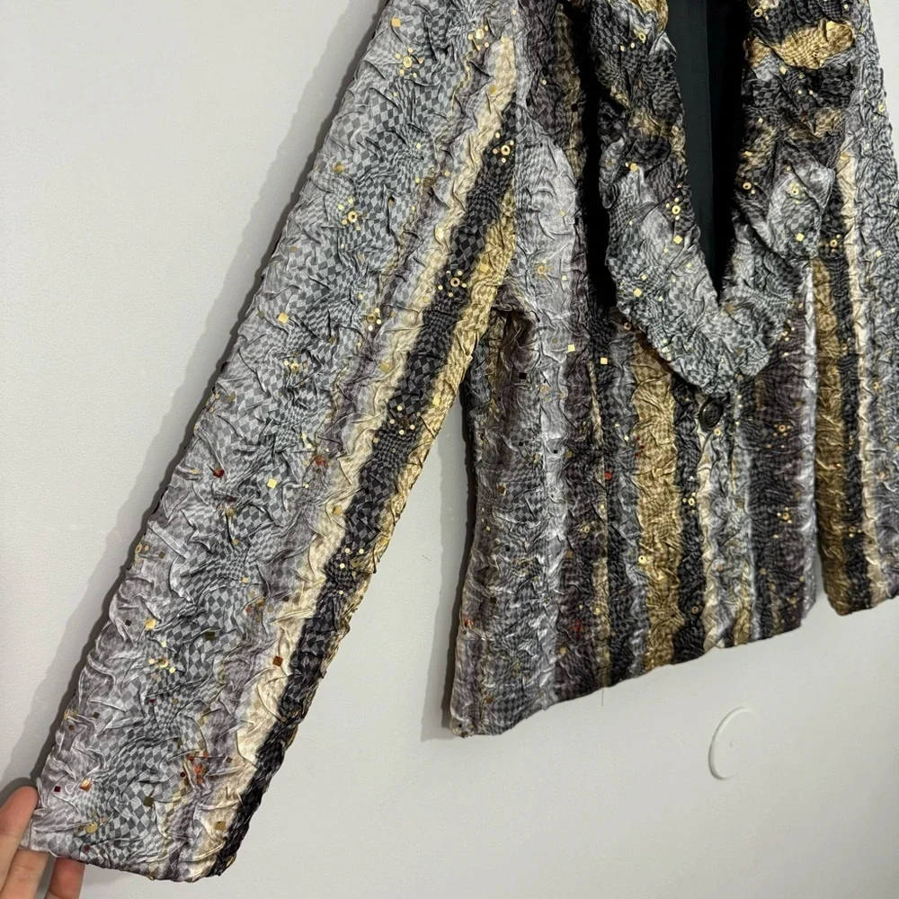 Joseph Ribkoff Multicolor Textured Jacket - Picture 6 of 13